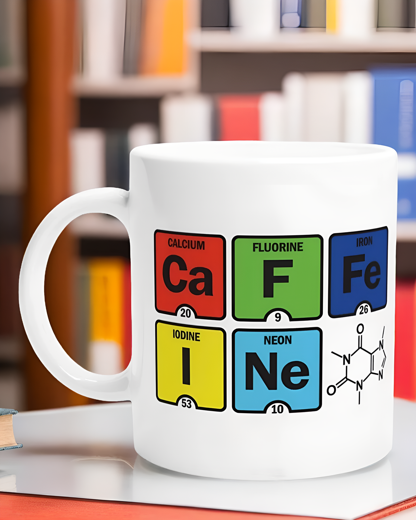 Caffeine Periodic Table Science Mug