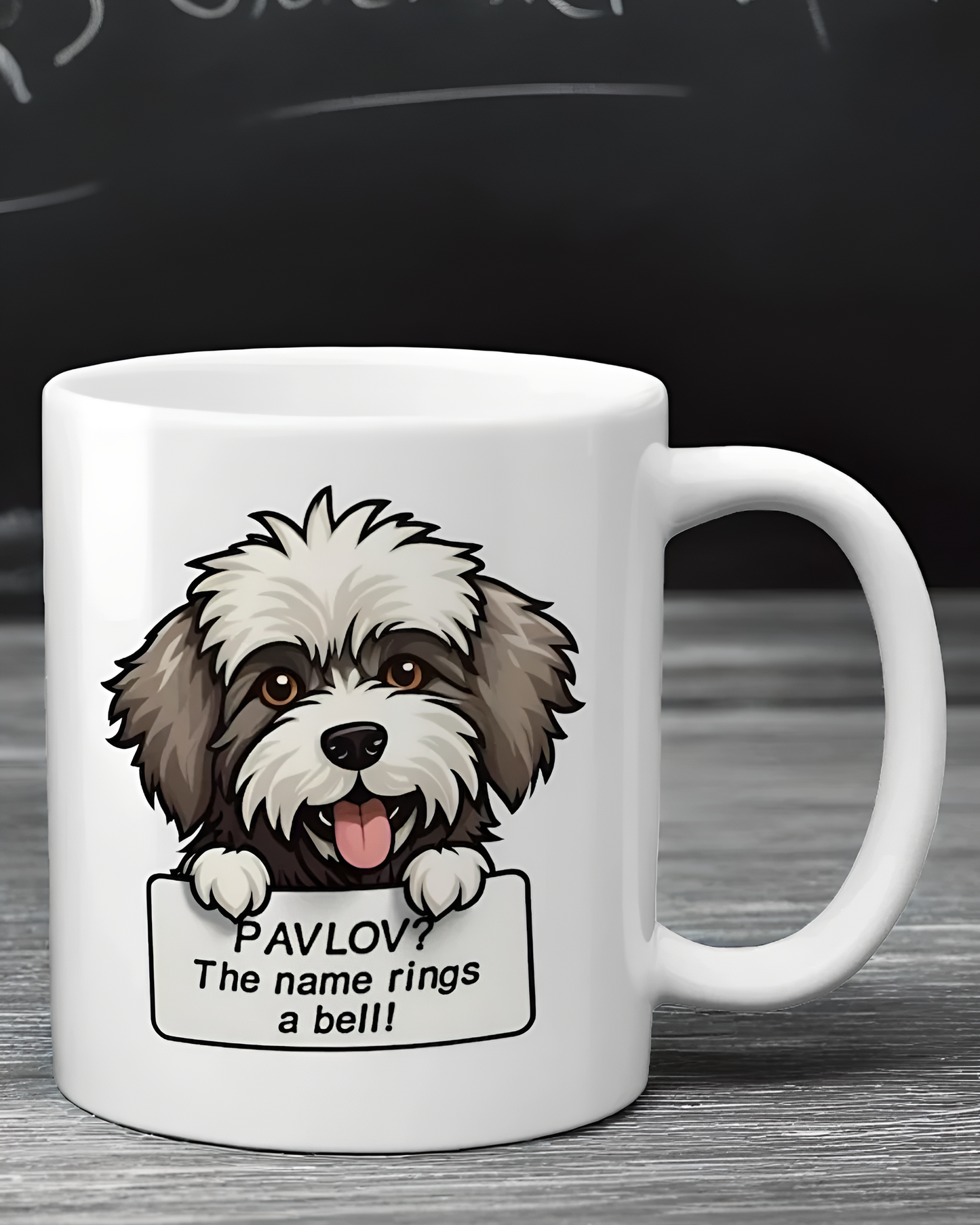 Psychology Dog Mug - Pavlov's Classic Conditioning Dog