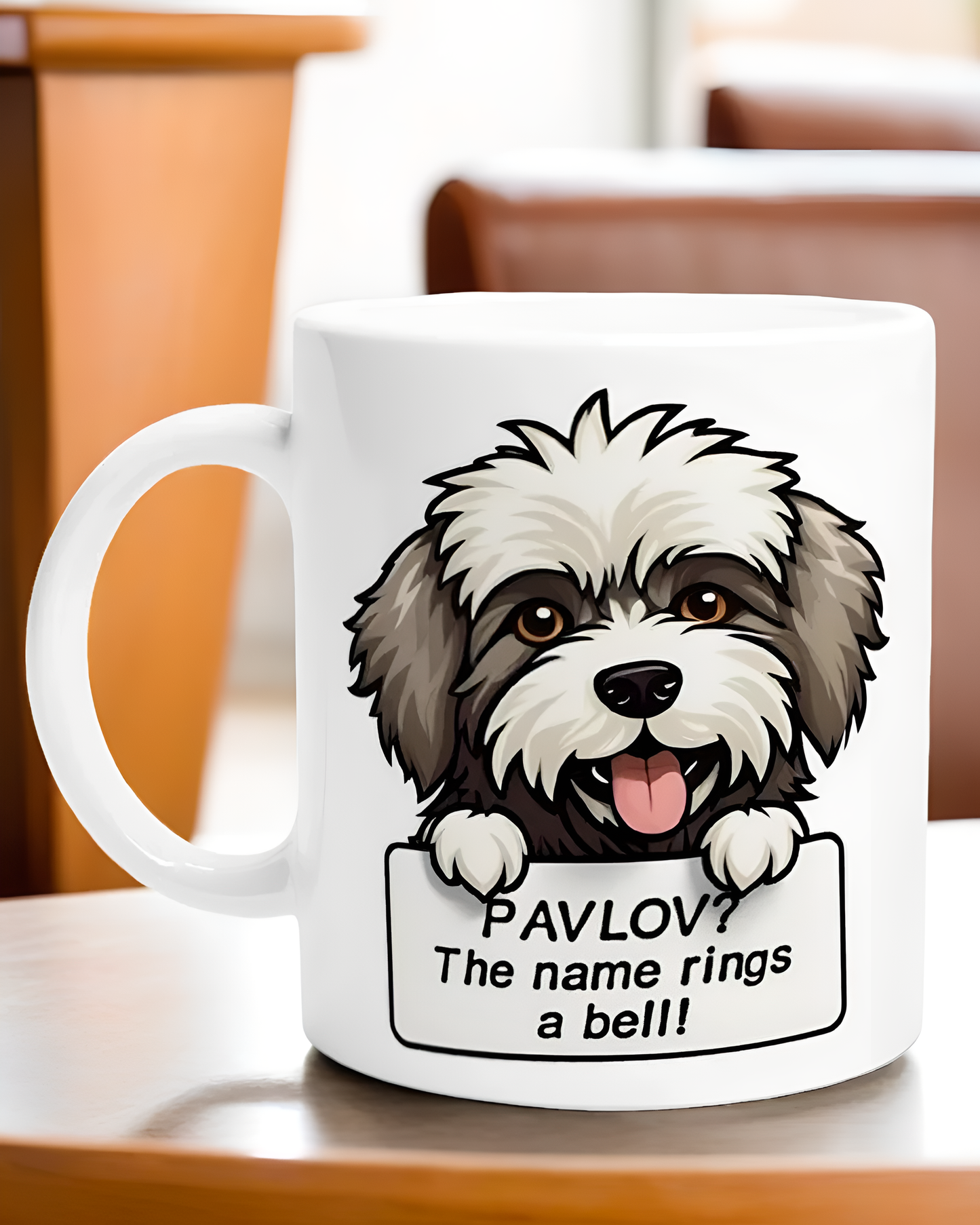 Psychology Dog Mug - Pavlov's Classic Conditioning Dog