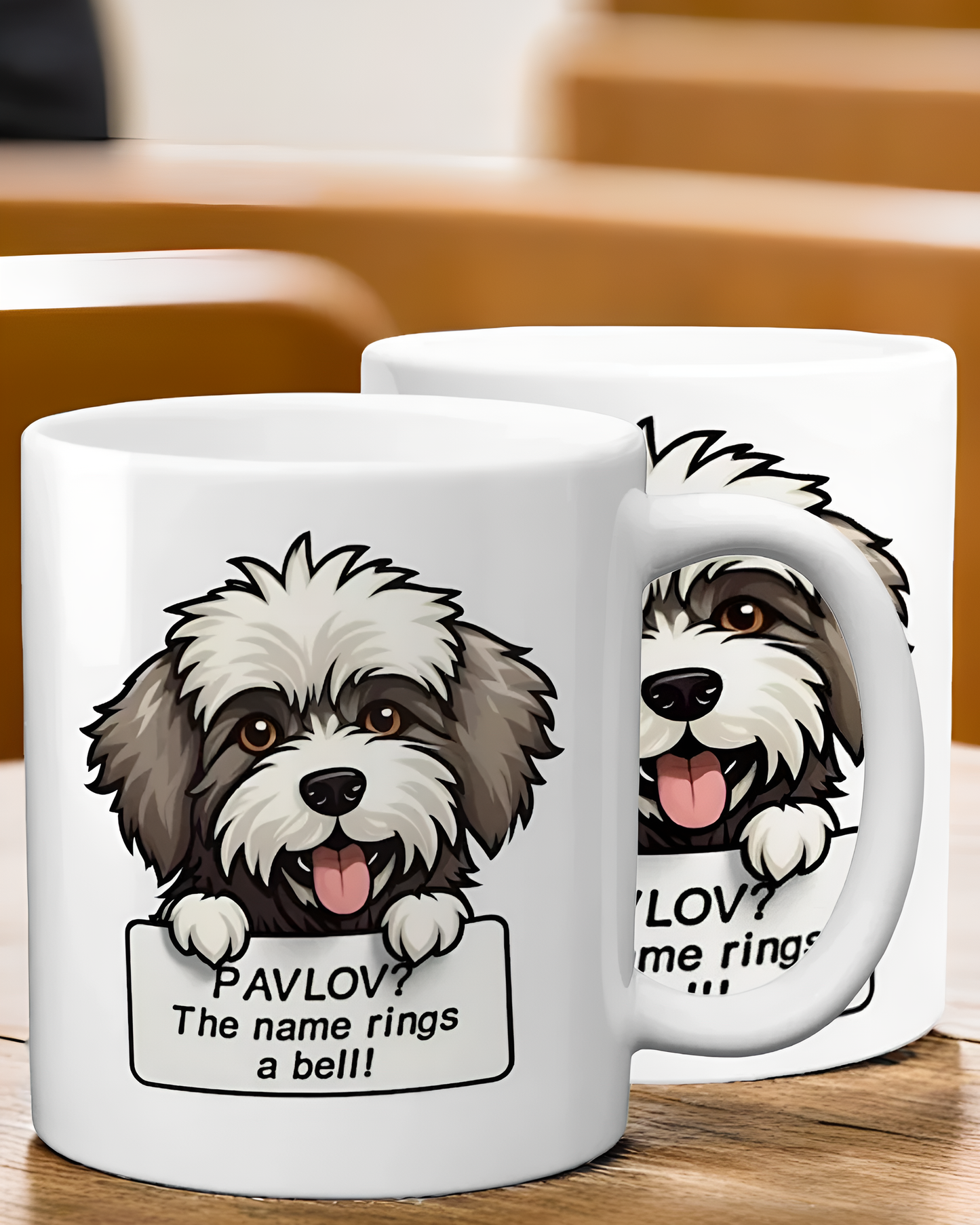 Psychology Dog Mug - Pavlov's Classic Conditioning Dog