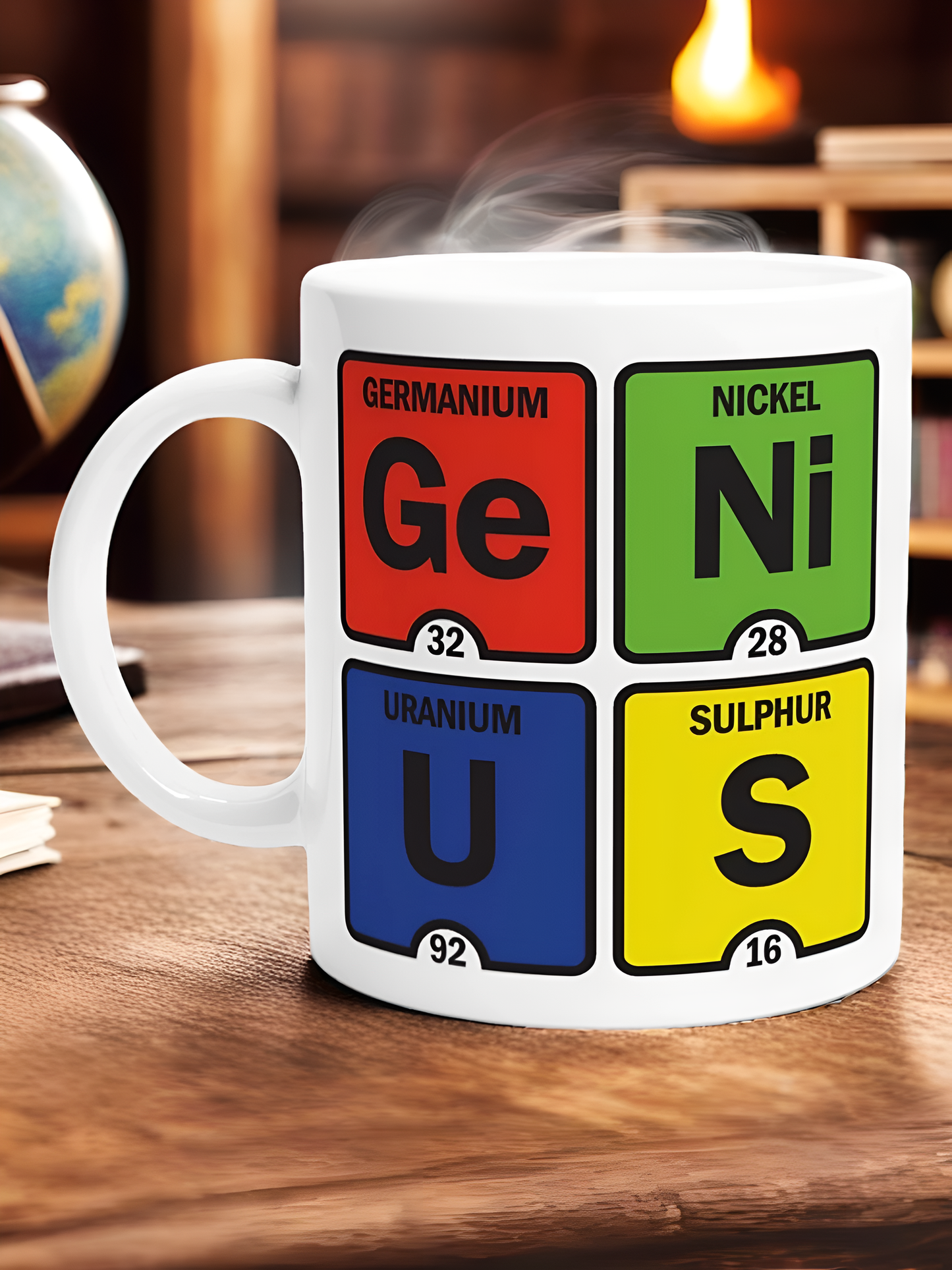 Genius: Funny Periodic Table of Elements Science Coffee Mug