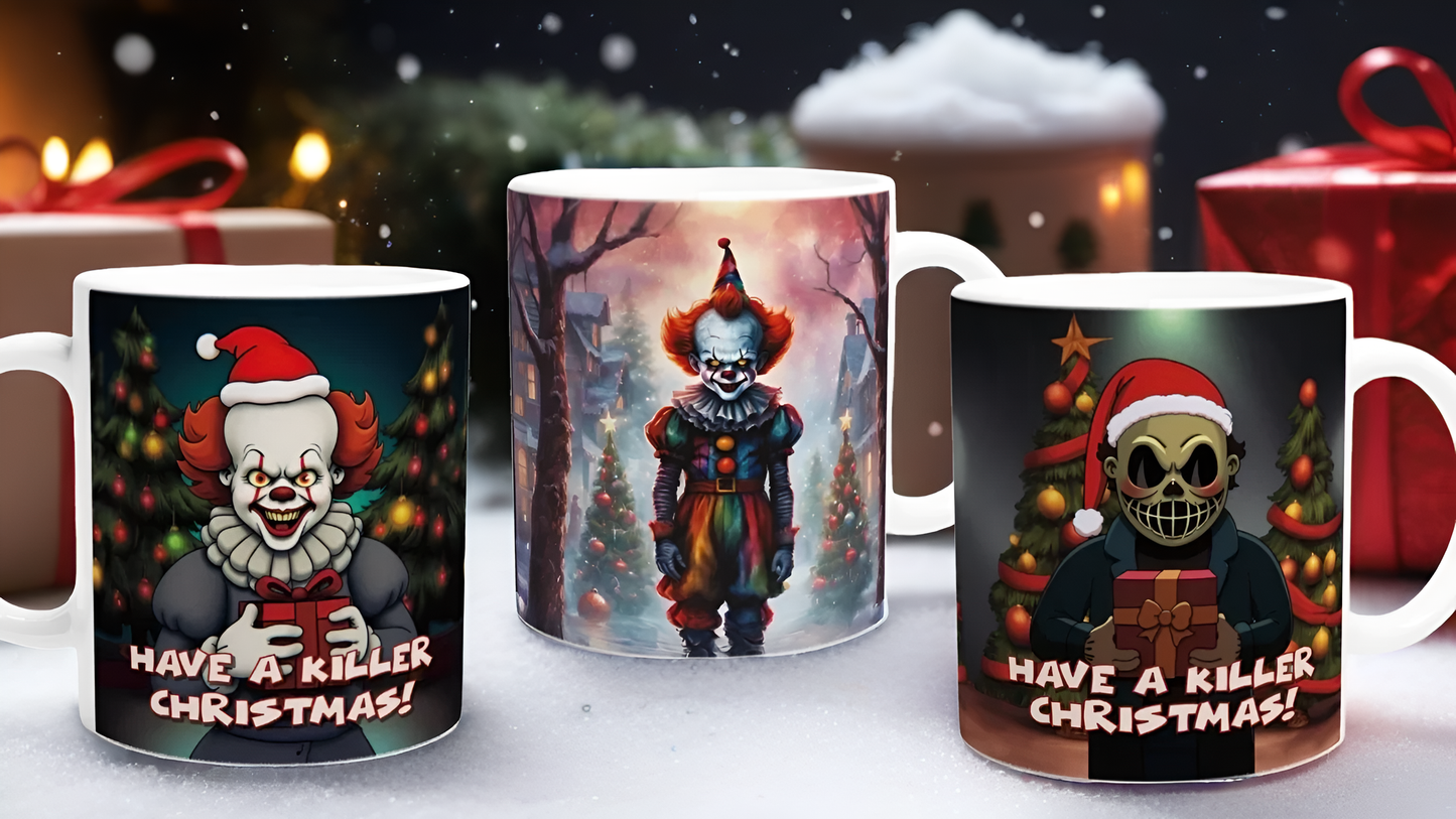 Cartoon Horror Christmas Gift Mug