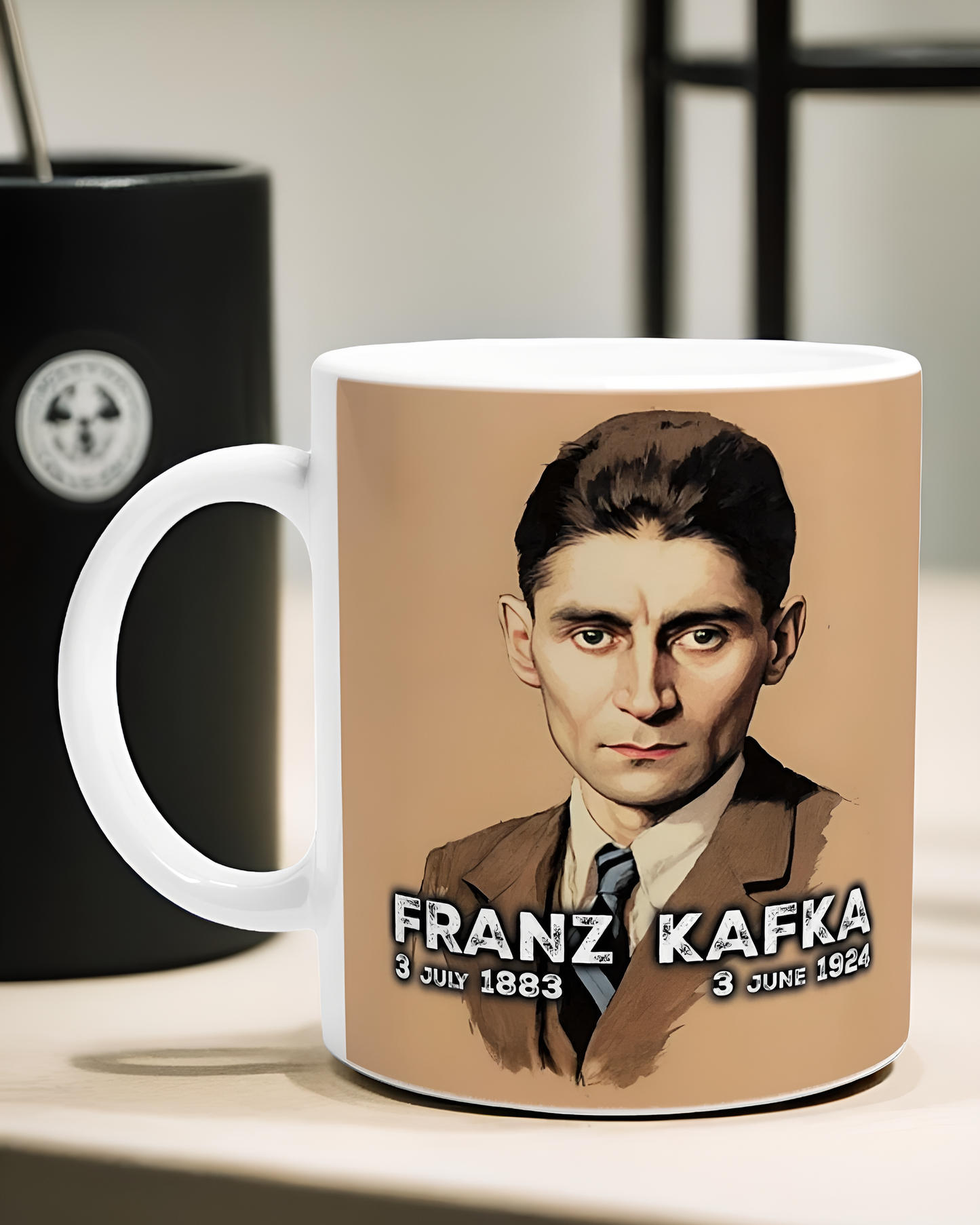 Franz Kafka Illustrated Ceramic Mug