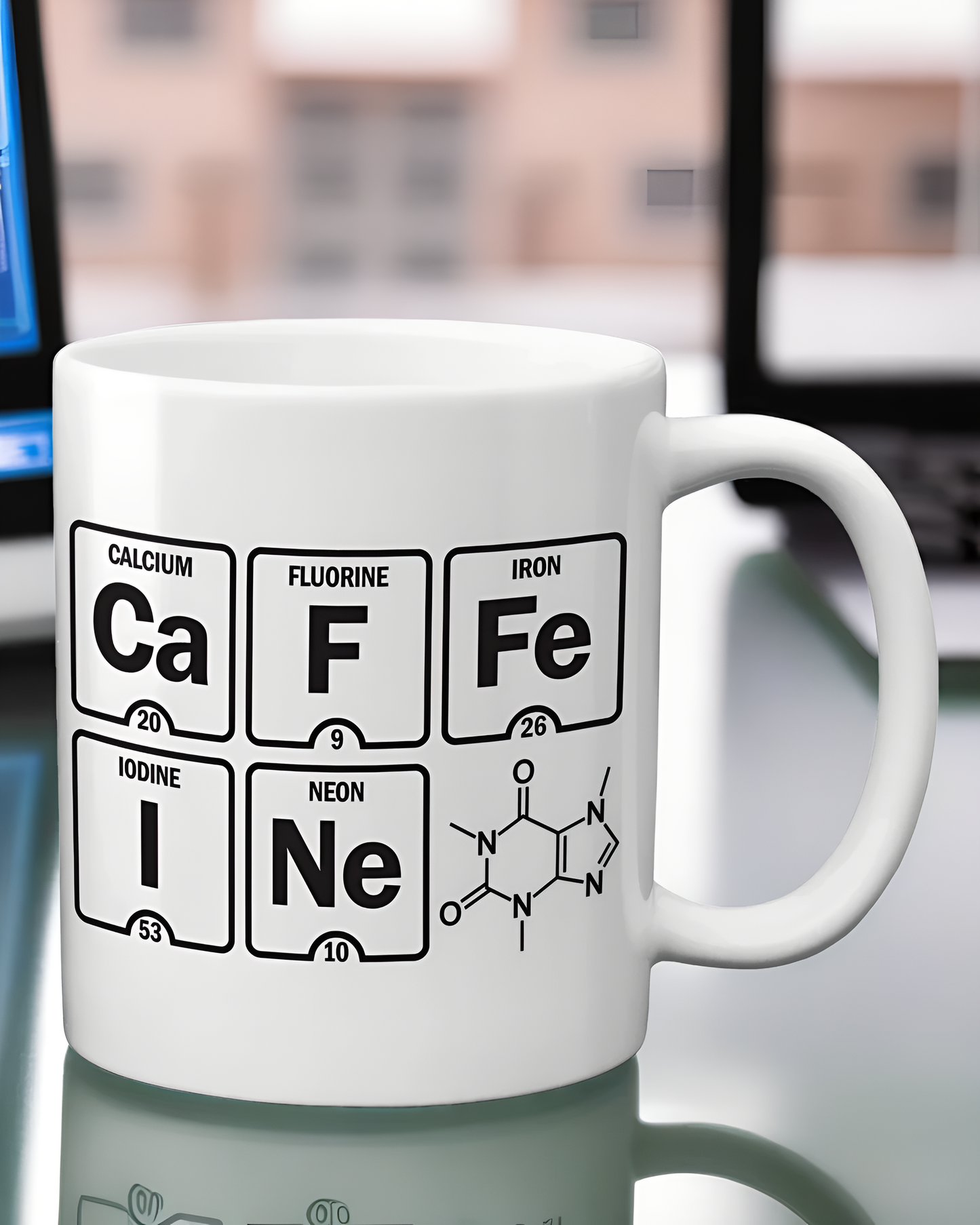 Caffeine Periodic Table Science Mug