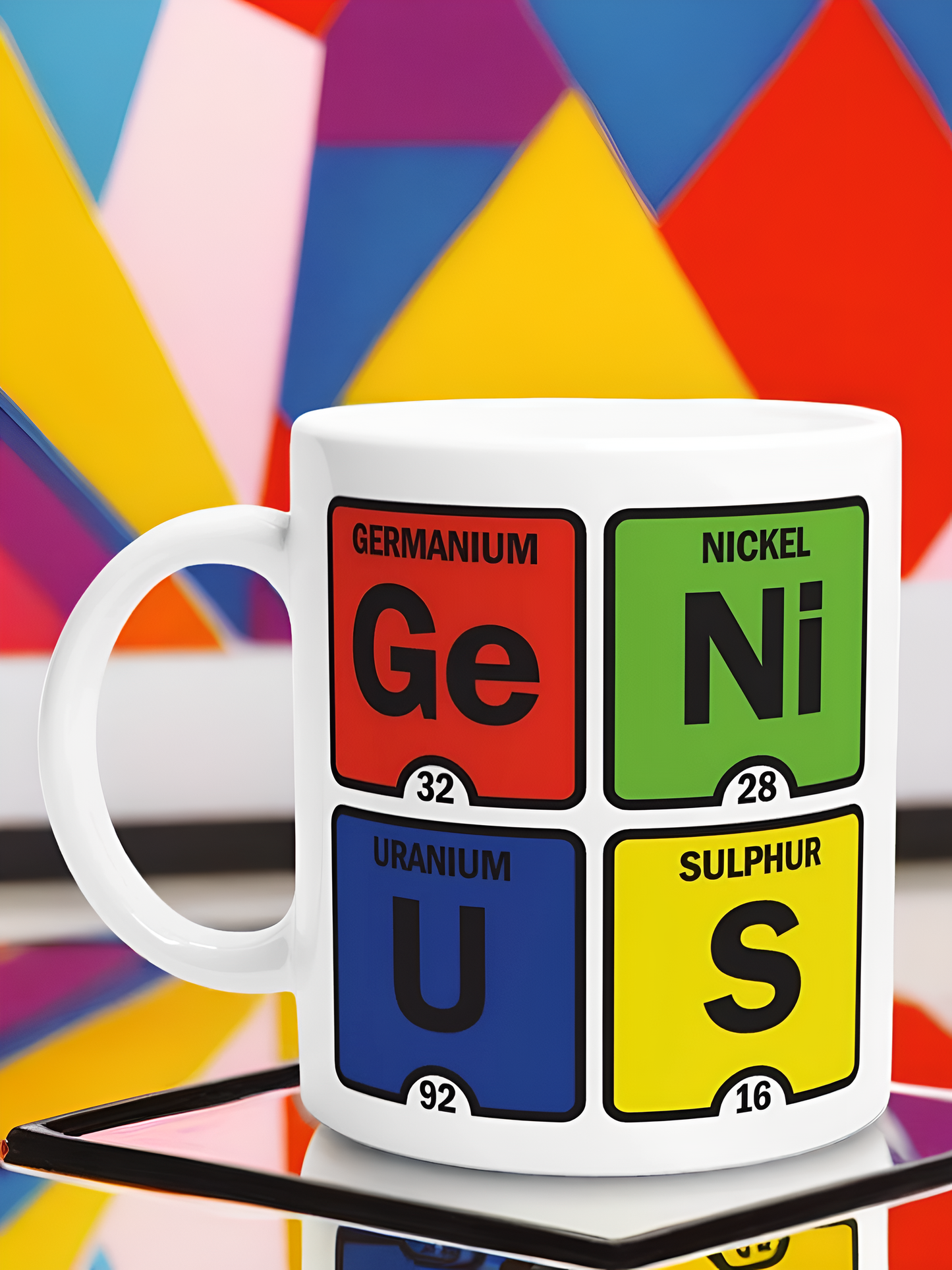 Genius: Funny Periodic Table of Elements Science Coffee Mug