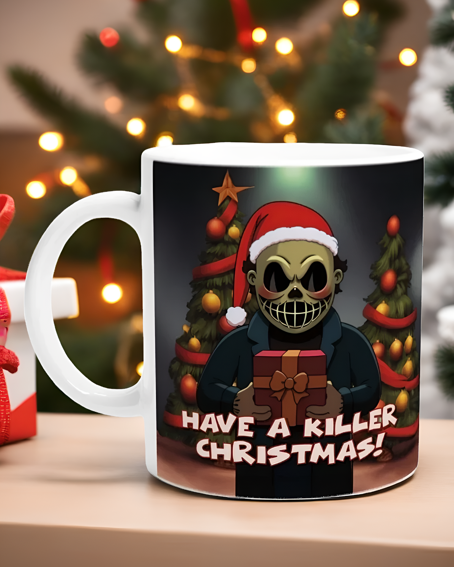 Cartoon Horror Christmas Gift Mug