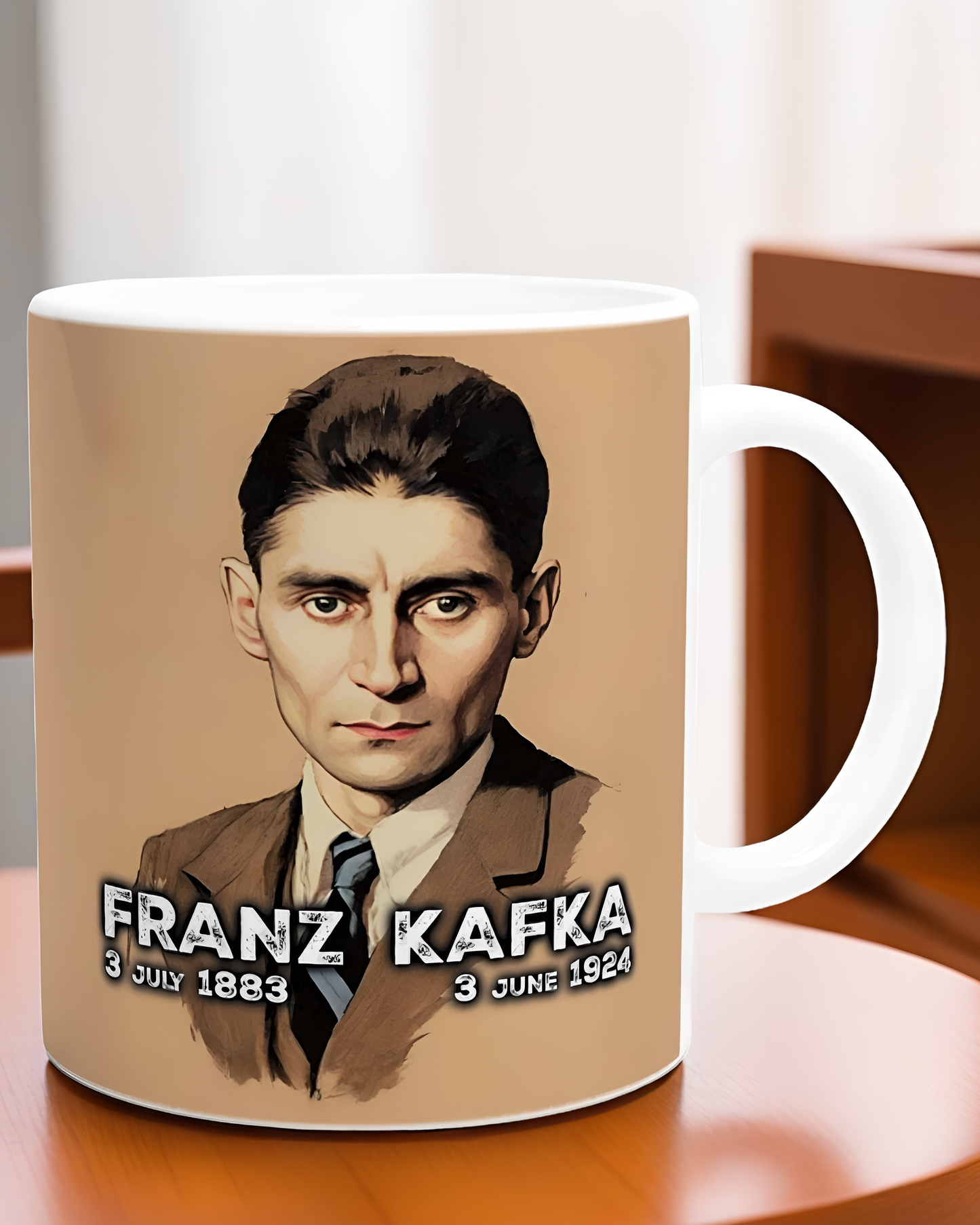 Franz Kafka Illustrated Ceramic Mug