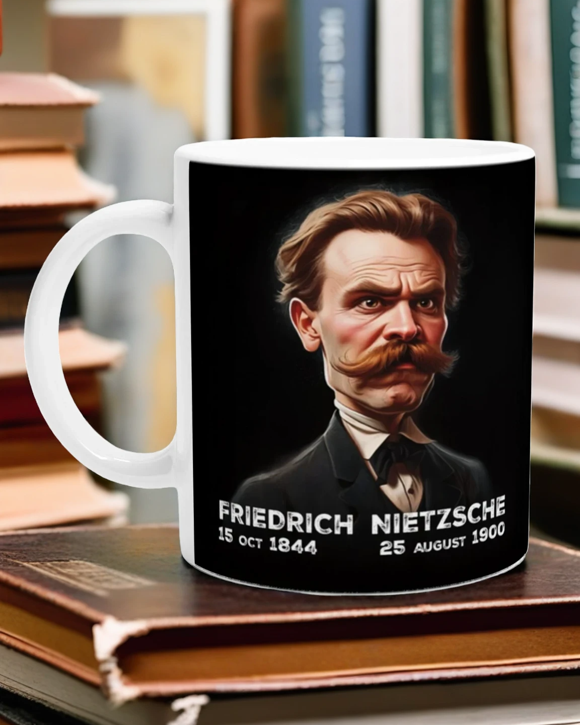 Friedrich Nietzsche Caricature Mug