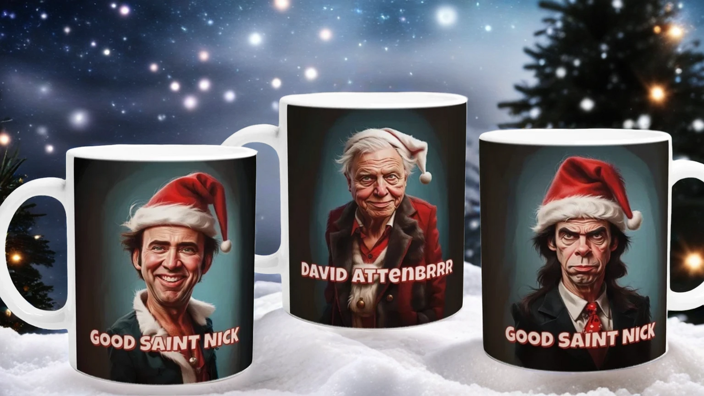 Nick Cave Christmas Santa Gift Mug | Good Saint Nick